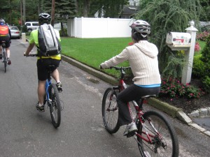 Lisa and her brother Jack biking for Seeing Eye Dog Foundation. 
