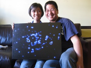 Unique gift for Lisa - a picture of the stars the night she was born