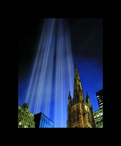 world trade center 911 tribute in lights