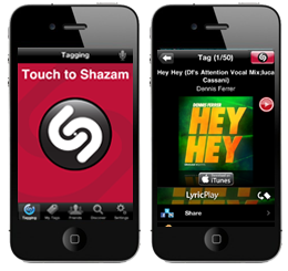 find unknown song lyrics and names with shazam