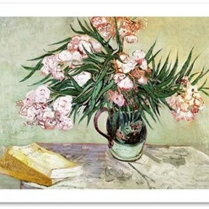 oleanders and books van gogh