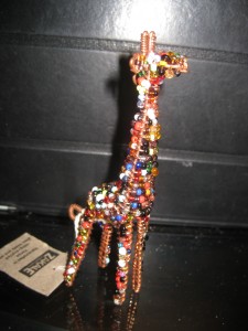 giraffe christmas ornament